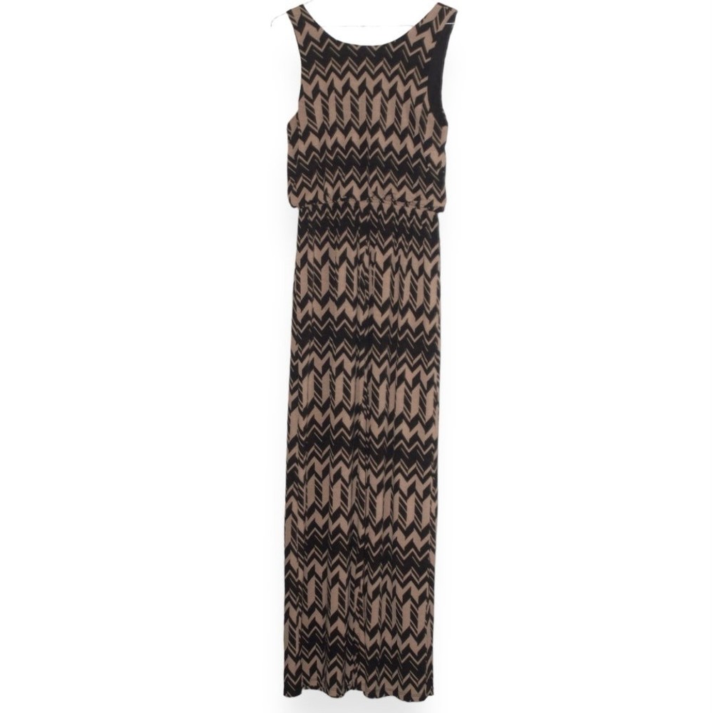 Black and beige maxi dress size M - Picture 2 of 5